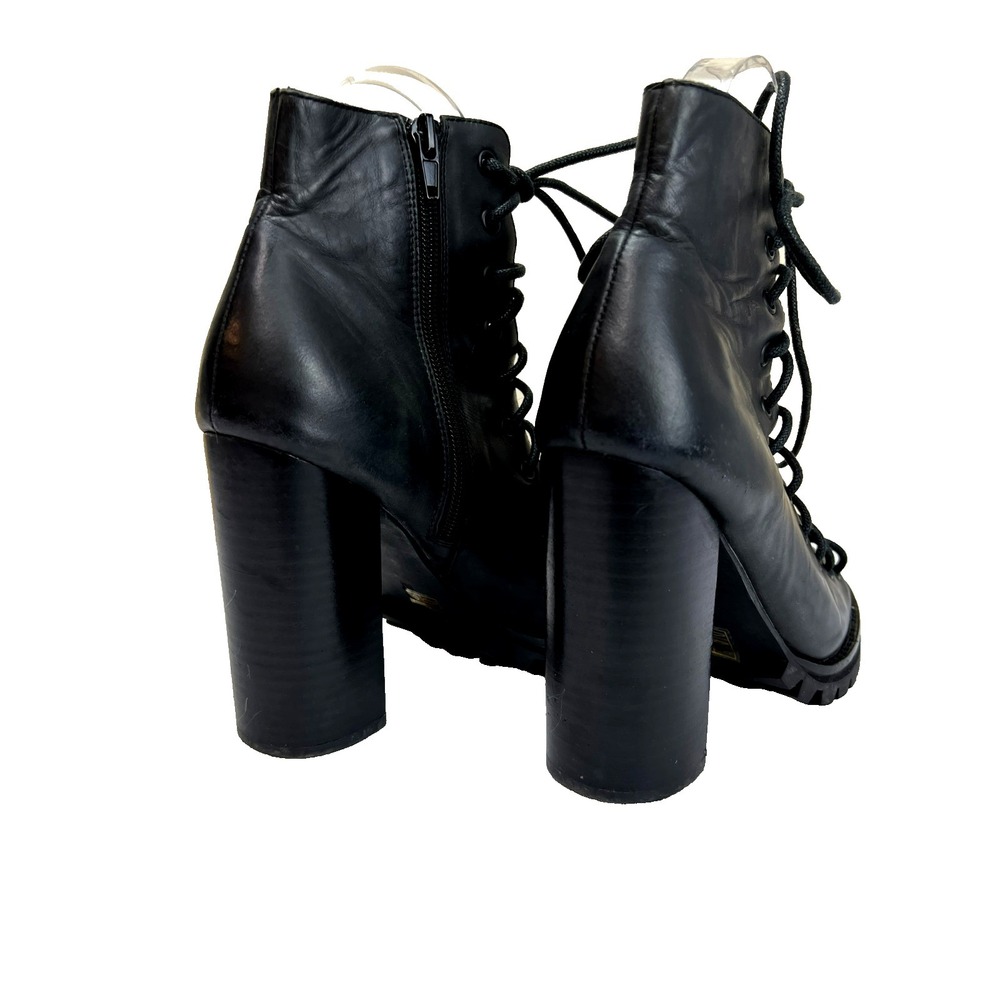 Jeffrey Campbell Free People Palermo 4" Heel  Open Toe Lace Up Side Zip‎ SZ 8 - Picture 9 of 12